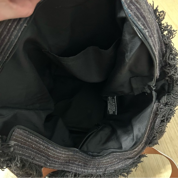 Fleurs By Elegant Additions Silk Black Embellished Tote Bag Purse - Picture 4 of 8